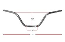 Picture of Handlebar 1"Chrome 7"Rise Without Dimples