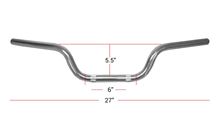 Picture of Handlebars 7/8' Chrome 4.75' Rise OE Style as fitted Honda CG125