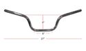 Picture of Handlebars 7/8' Chrome 4.75' Rise OE Style as fitted Yamaha YBR125