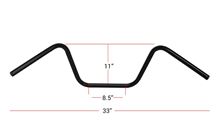 Picture of Handlebars 7/8' Black 10' Rise Wide Bottom
