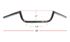 Picture of Handlebars 7/8' Dropbar 7' Centre & 24' Long Stainless