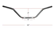 Picture of Handlebars Chrome 4.50' Rise OE style fitted to Suz GT750 56111-31000