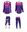 Picture of Women's Answer 2023 Syncron MX Pants Jersey - Purple/White/Red