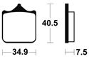 Picture of Tecnium Brake Pad MF262 FA322 SM