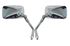 Picture of Mirrors 10mm Chrome Effect  Rectangle Left & Right Honda Style (Pair)