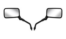 Picture of Mirrors 10mm Black Rectangle Left & Right Honda Style (Pair)