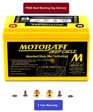 Picture of Motobatt Battery MB120-12 Fully Sealed CCA (-18'c) =amp