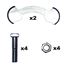Picture of Rear Sprocket Bolt & Tab Set fits 0801, 0802 Sprockets 8mm/35mm, 50mm