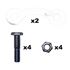 Picture of Rear Sprocket Bolt & Tab Set fits 0810, 0815 Sprockets, 8mm/35mm 48ctr
