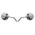 Picture of Mirrors 10mm Chrome Round Left & Right Honda Custom Short (Pair)
