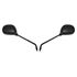 Picture of Mirrors 8mm Black Rectangle L eft & Right Long Stem E-Marked (Pair)