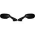 Picture of Mirrors Fairing Black Left & Right R1 & R6 28mm Ctrs, 100mm (Pair)