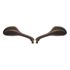 Picture of Mirrors Fairing Black Rectangle 8mm Bolt Gilera Runner (Pair)