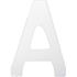 Picture of Digit 'A' 2.5" Gloss White (Per 10)