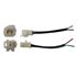 Picture of Electrical Plastic Connector 2 Pole Spade Male & Female Block with wir