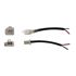 Picture of Plastic Connector 2 Pole Spade Male & Female Block with wire