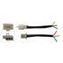Picture of Plastic Connector 3 Pole Spade Male & Female Block with wire