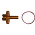 Picture of Cable Adjuster Handlebar Alloy Gold 8mm Cable