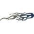 Picture of Flame Trim 120mm x 40mm Adhesive Blue to Chrome (Pair)