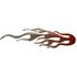Picture of Flame Trim 120mm x 40mm Adhesive Red to Chrome (Pair)