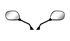 Picture of Mirrors 10mm Black Rectangle Lft & Right Yamaha YBR125 (Pair)