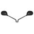 Picture of Mirrors 8mm Black Rectangle L eft & Right Long Stem E-Marked (Pair)