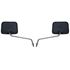 Picture of Mirrors 8mm Black Rectangle Left and Right Honda Style (Pair)