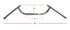 Picture of Handlebars 7/8' Chrome Dropbar 7' Centre & 27' Long