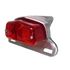 Picture of Complete Rear Stop Light Taillight Lucas With Polished Aluminium Brack