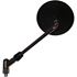 Picture of Mirror 10mm Black Round Left Hand Chrome Stem Yamaha RD350LC