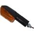 Picture of Complete Indicator Mini GSXR Style Black Long Stem with Amber Lens (Pair)