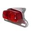 Picture of Complete Rear Stop Light Taillight Lucas With Polished Aluminium Brack