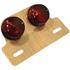 Picture of Complete Rear Stop Light Taillight Twin Round (E-Marked)