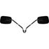 Picture of Mirrors 10mm Black Rectangle Left and Right Honda Cub's (Pair)