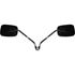 Picture of Mirrors 10mm Black Rectangle Left and Right Honda Cub's (Pair)