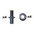 Picture of Rear Sprocket Bolt & Nut Set fits 0269 Sprockets Road Bike