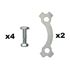 Picture of Rear Sprocket Bolt & Tab Set fits 838, 834 Sprockets