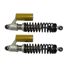 Picture of Shocks 350mm Pin+Pin Chrome body black spring & piggy back (Pair)