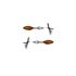 Picture of Complete Indicator Mini Eagle Eye Silver 8mm Thread Size(Amber) (Pair)