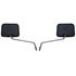 Picture of Mirrors 8mm Black Rectangle Left and Right Honda Style (Pair)