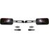 Picture of Mirrors 10mm Chrome Rectangle Left & Right Yamaha Thread (Pair)