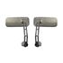 Picture of Mirror Bar End Silver Rectangle 120mm x 50mm (Pair)