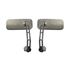 Picture of Mirror Bar End Silver Rectangle 120mm x 50mm (Pair)