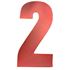 Picture of Competition Numbers Red 7" '2' Matt (Per 10)