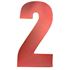 Picture of Competition Numbers Red 7" '2' Matt (Per 10)