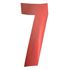 Picture of Competition Numbers Red 7" '7' Matt (Per 10)