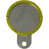 Picture of Tax Disc Holder Round Gold Rim 6 Studs Silver Backing