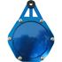 Picture of Tax Disc Holder Hexagon Slimline Carbon Look & Blue Rim